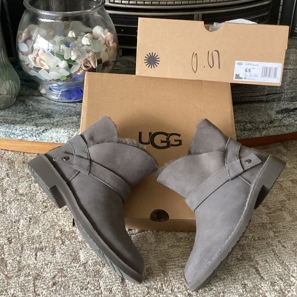 UGG Shoes - UGG ZARIYAH CHARCOAL ANKLE BOOTS